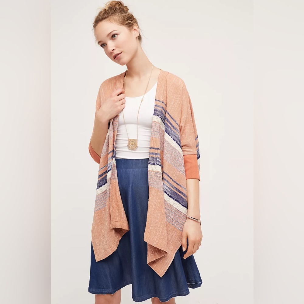 NEW Anthropologie Elevenses Shoreline Kimono
